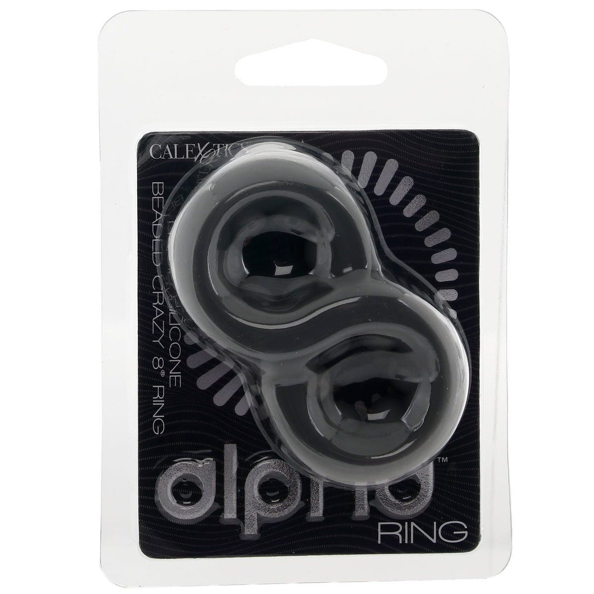 Alpha Liquid Silicone Beaded Crazy 8 Ring