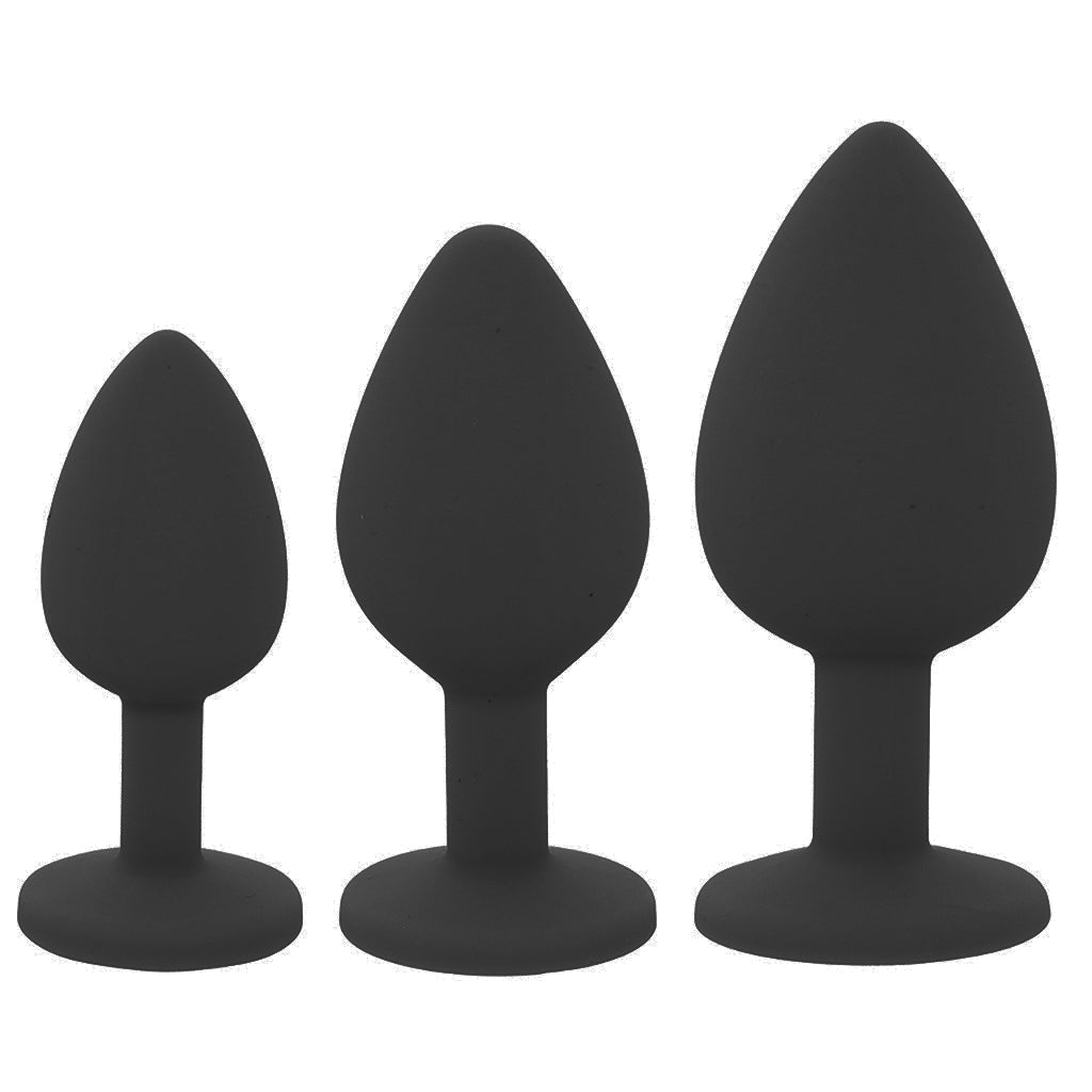 Glams Spades Black Anal Trainer Kit: Glimmering Progression & Pleasure