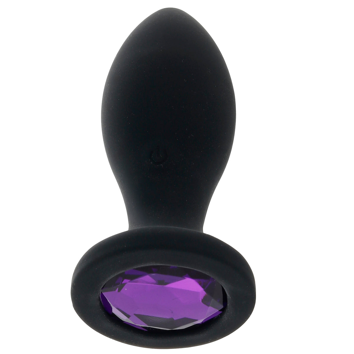 Booty Bling 3 Inch Jeweled Vibrating Butt Plug in Purple