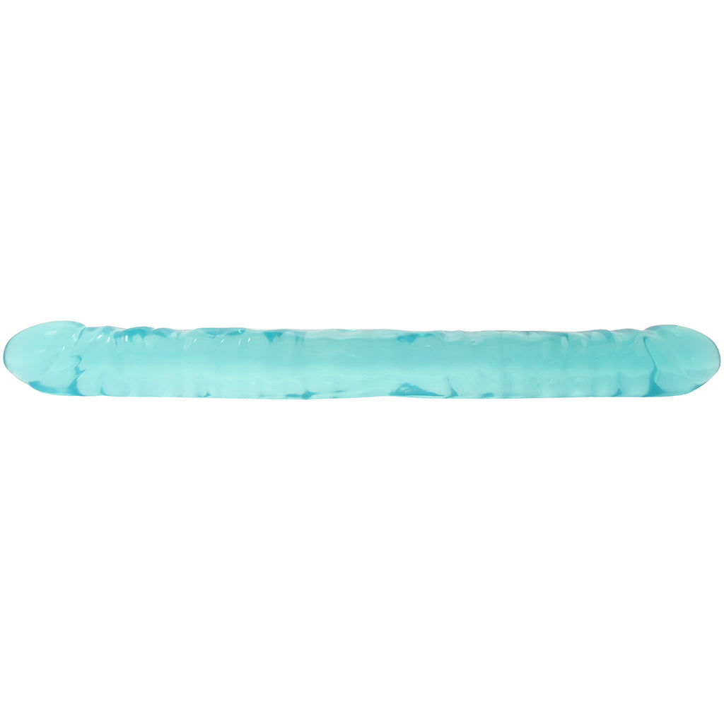 Crystal Jellies 18 Inch Double Dildo in Teal