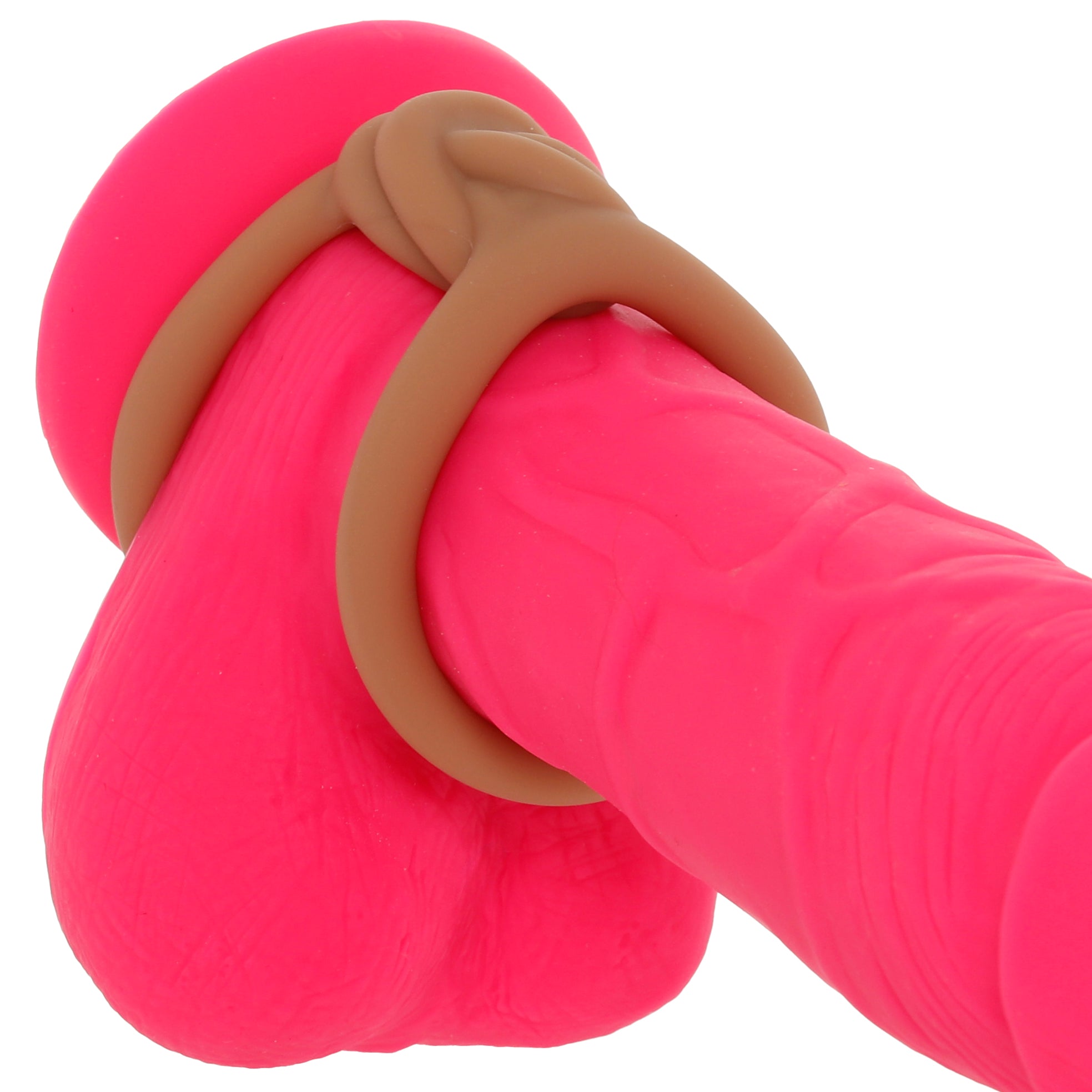 Cooper Liquid Silicone Dual Super Stretch C-Ring in Tan