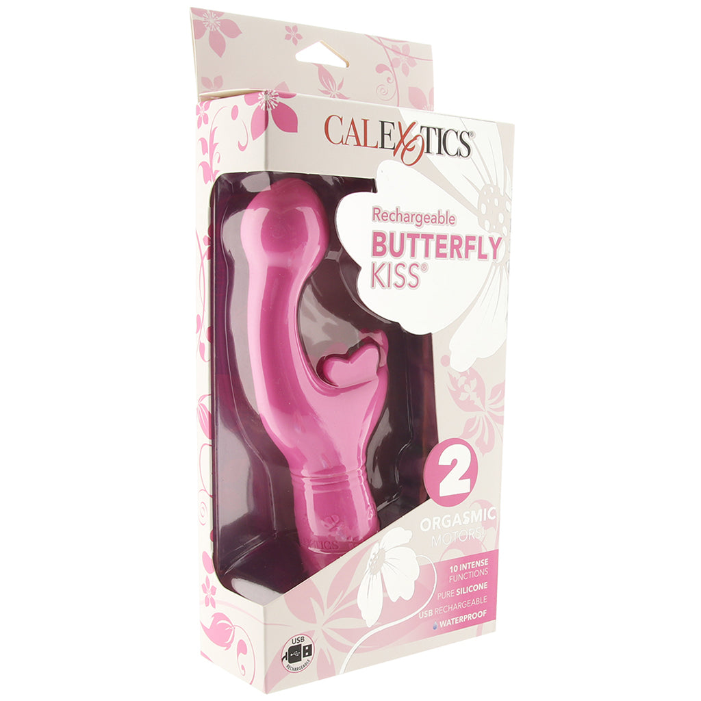CalExotics Rechargeable Butterfly Kiss Vibrator in Pink - Vibrators - HoneyHugs Canada (View 6)