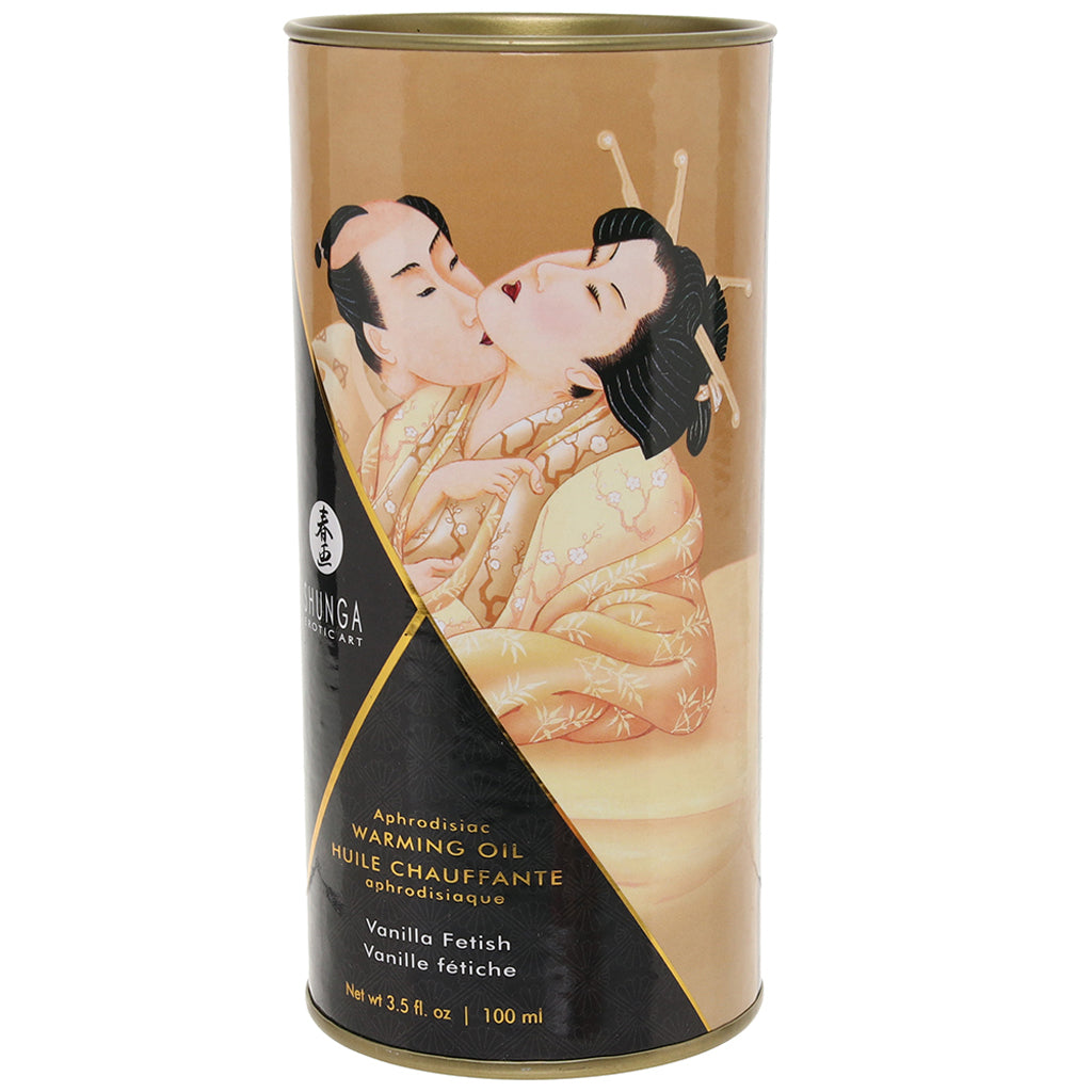Aphrodisiac Warming Oil 3.5oz/100ml in Vanilla Fetish