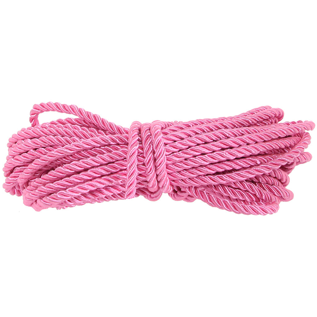 Ouch! Enchanting Pink Bondage Rope - 10m of Luxurious Softness & Strength