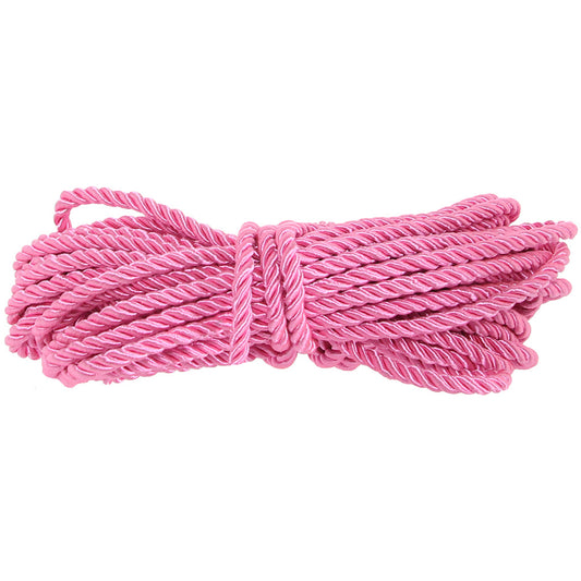 Ouch! Enchanting Pink Bondage Rope - 10m of Luxurious Softness & Strength