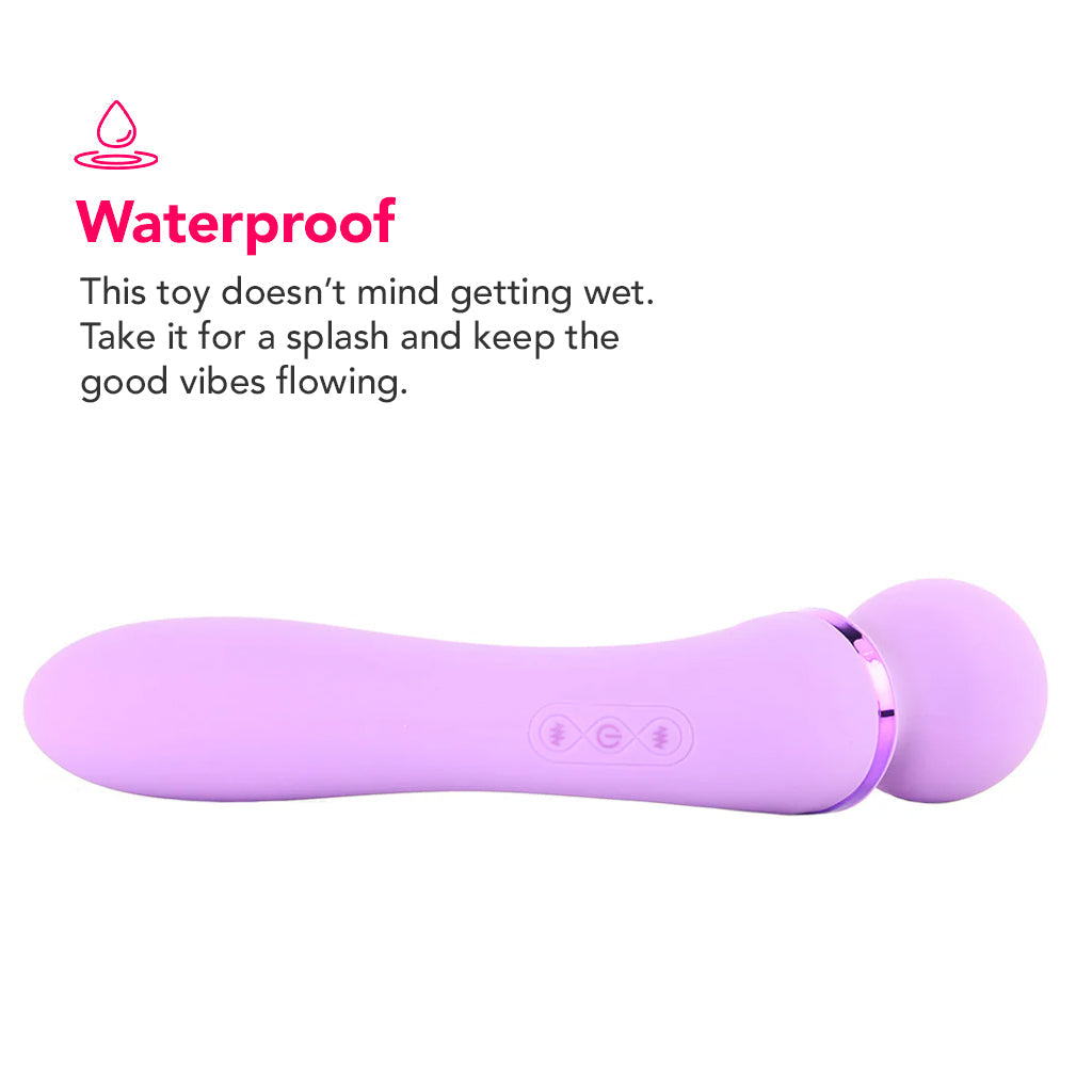 Fantasy For Her Duo Wand Massage-Her in Purple