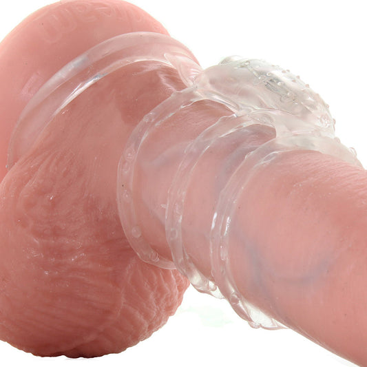 Dr. Love's Dr. Love's Zinger Vibrating Cock Cage in Clear - Vibrators - HoneyHugs Canada (View 2)