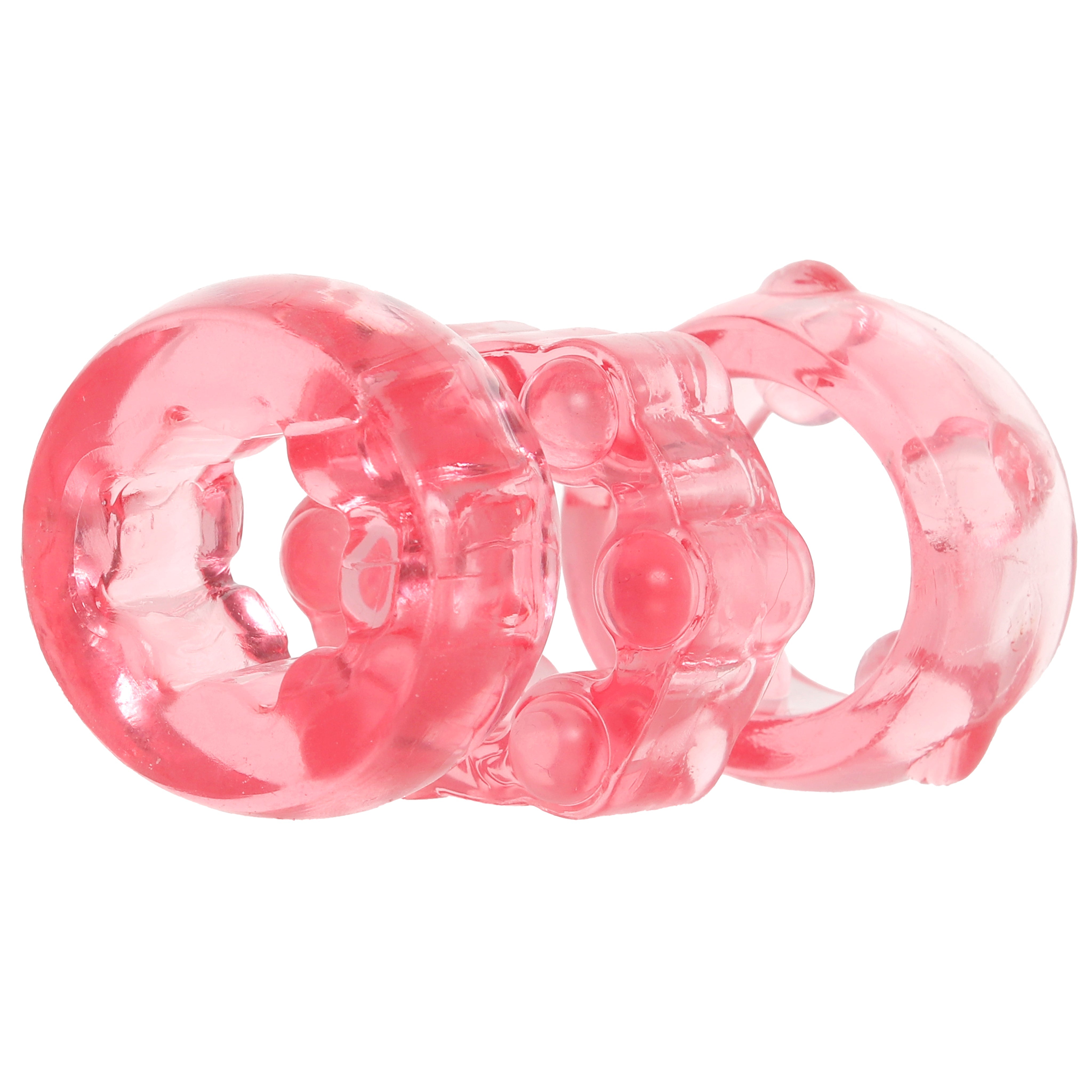 Crystal Jellies Performance Cock Ring Set in Pink