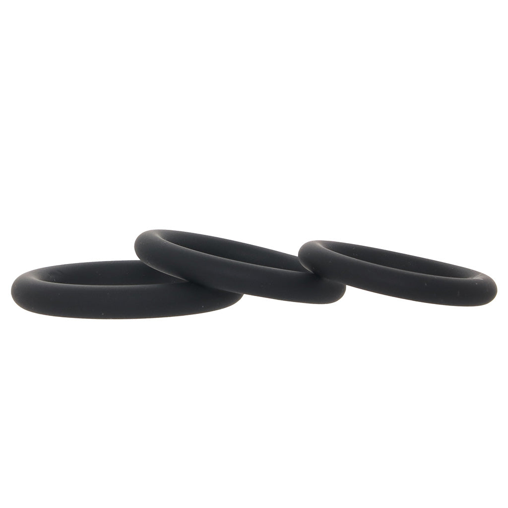 LEVELZ 3 Piece Classic Cock Ring Set in L-XXL