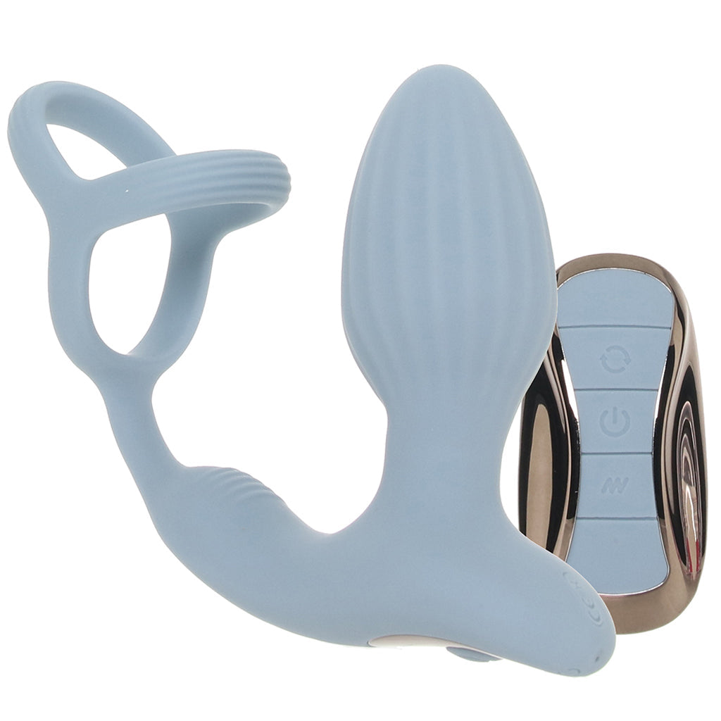 Renegade Series Renegade Pinnacle Cock Ring and Gyrating Plug - Vibrators - HoneyHugs Canada