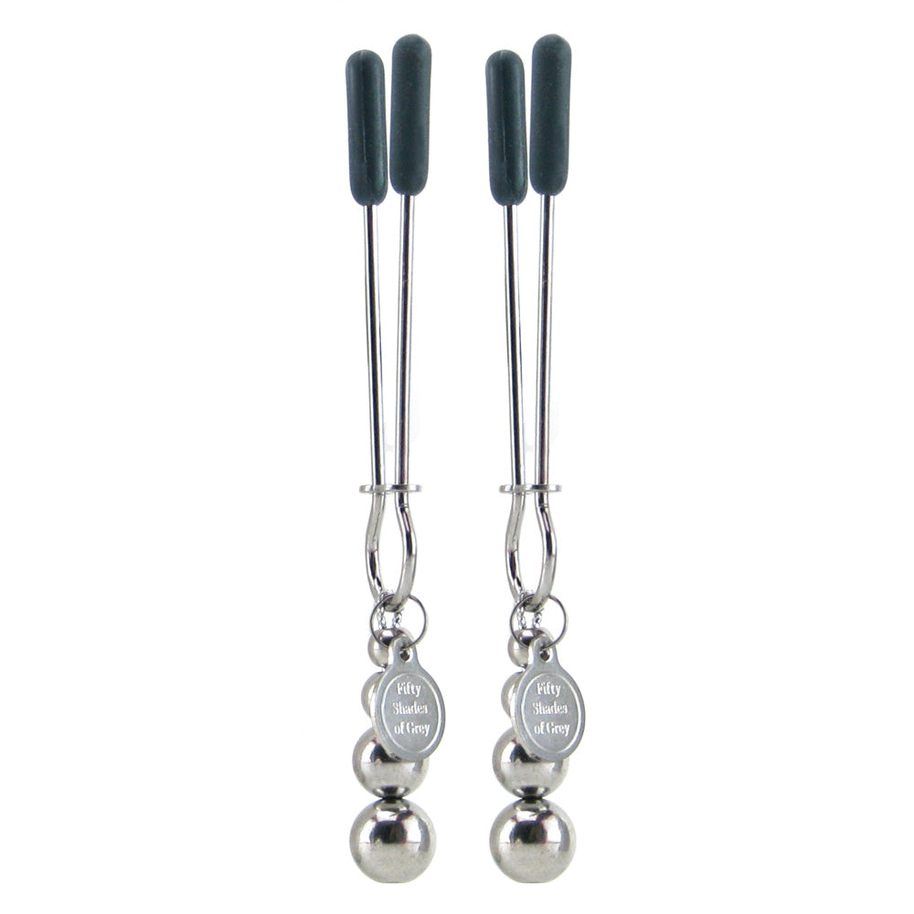 Official Fifty Shades of Grey The Pinch Nipple Clamps - Adjustable Sensation Play