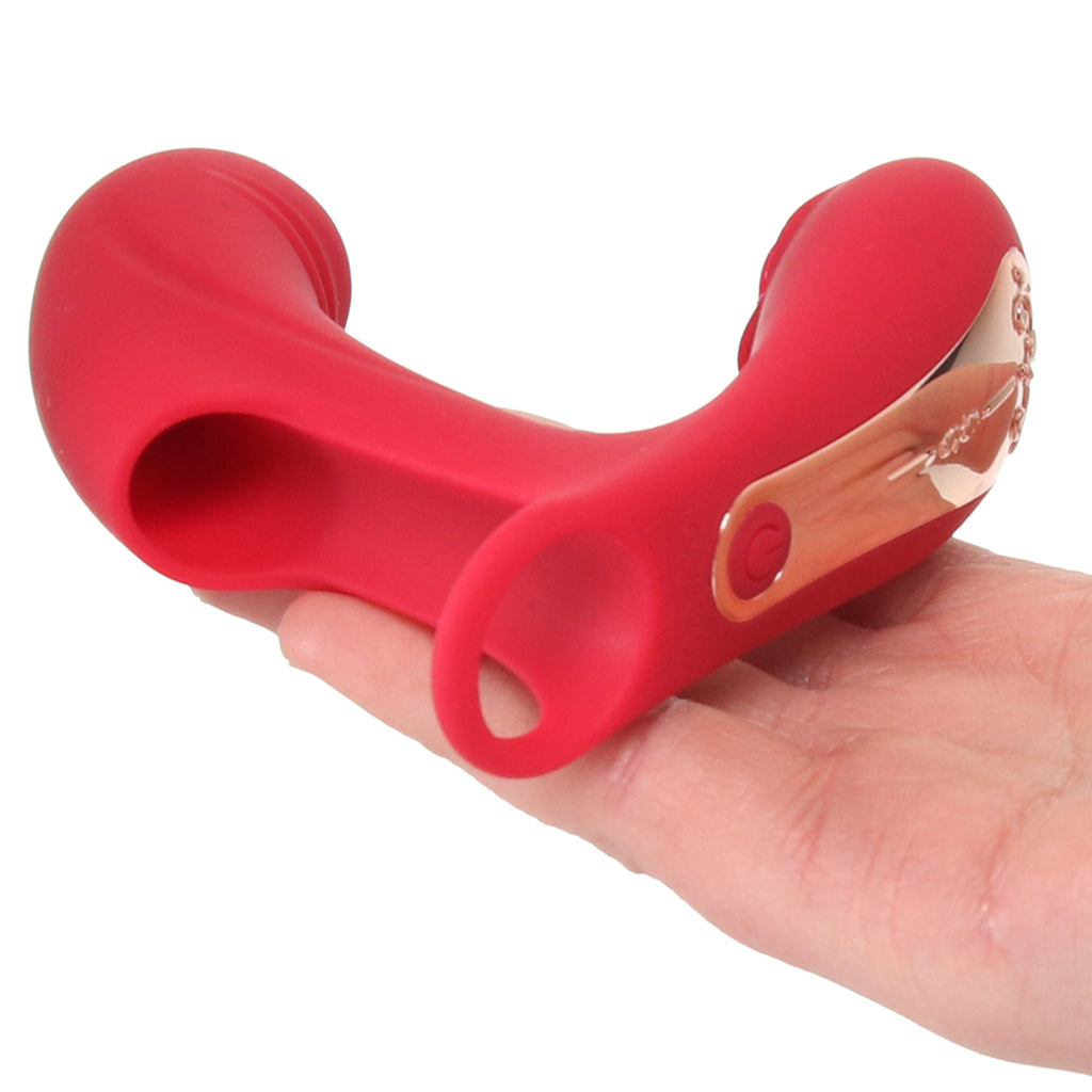 XR Brands Bloomgasm Rose Touch Finger Vibe - Vibrators - HoneyHugs Canada (View 4)