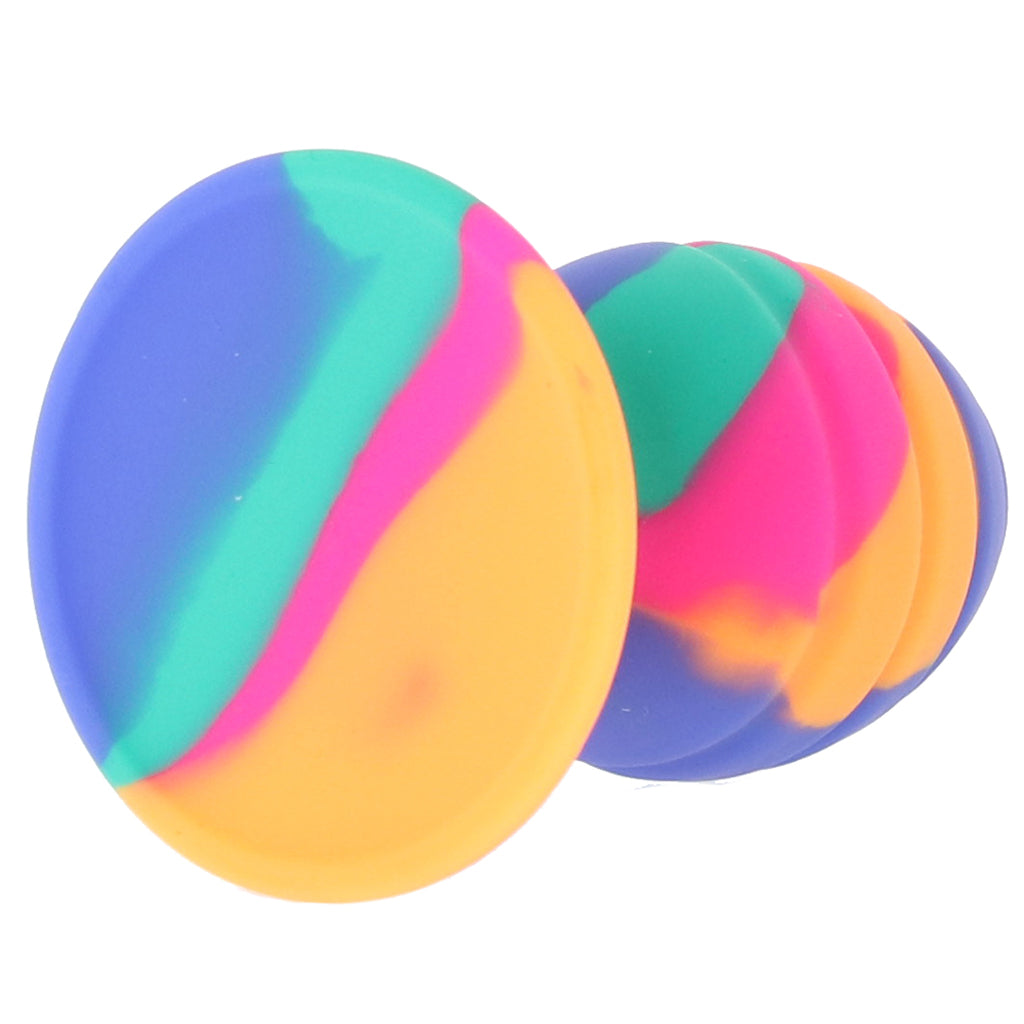 Cheeky Large Swirl Tie-Dye Butt Plug
