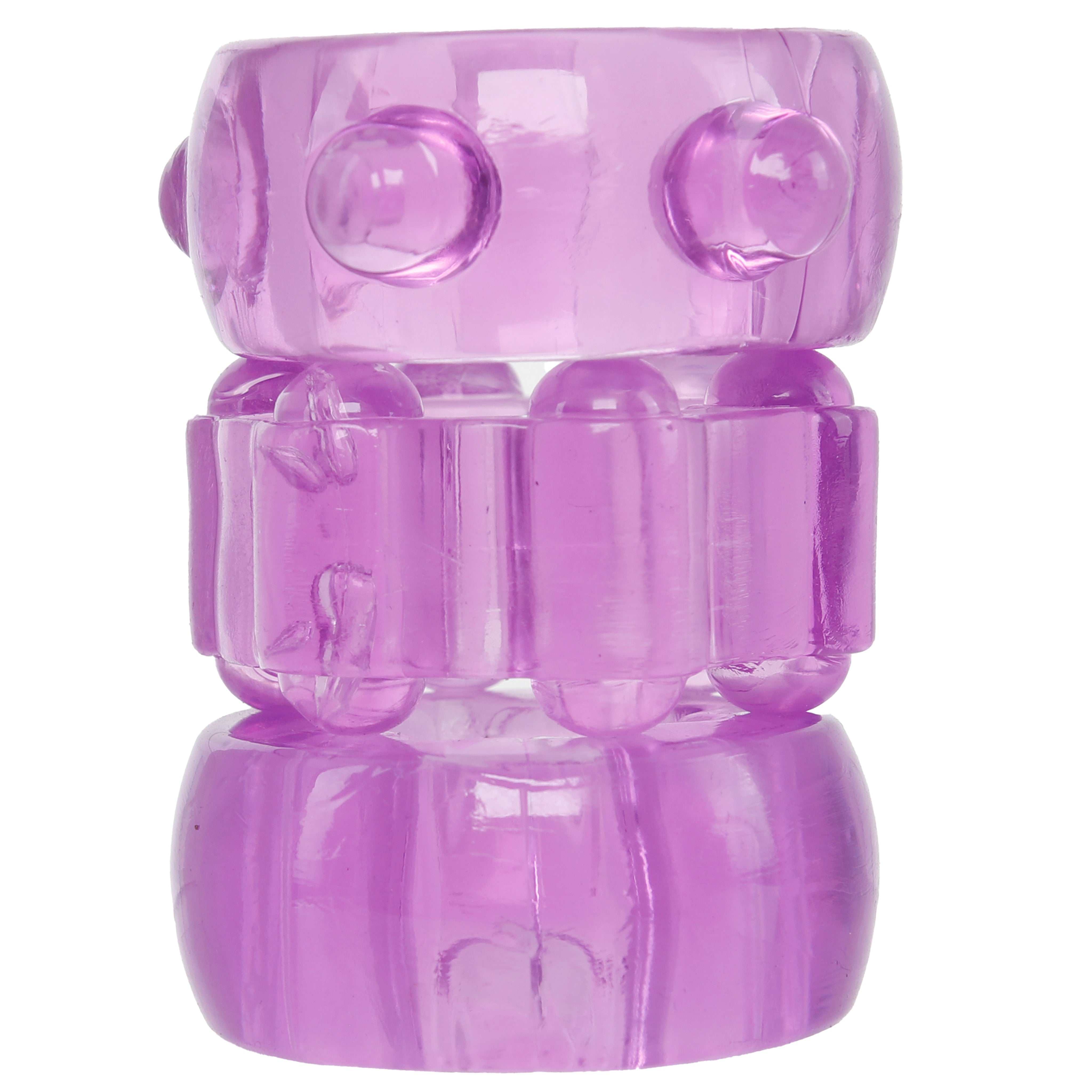 Crystal Jellies Performance Cock Ring Set in Purple