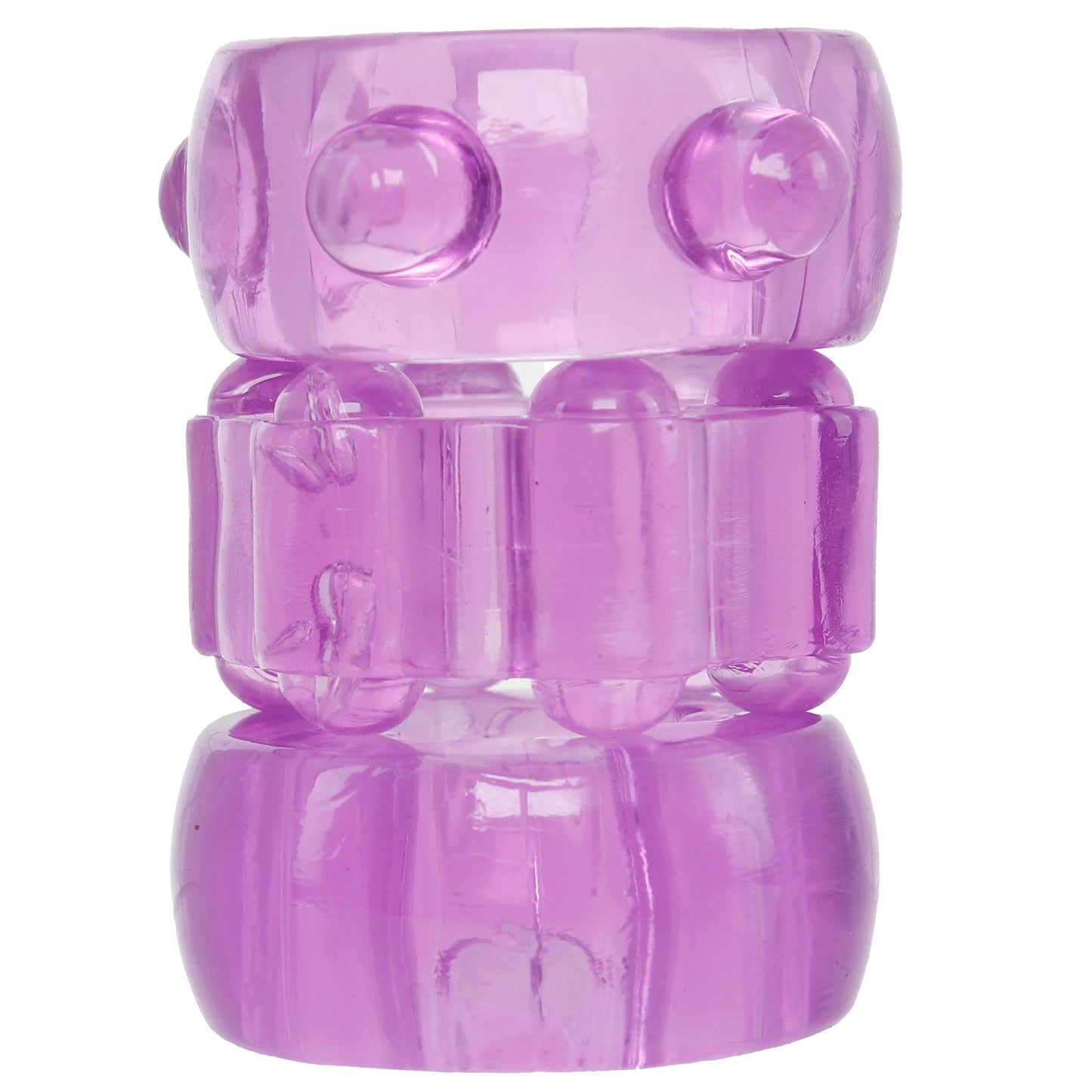 Crystal Jellies Performance Cock Ring Set in Purple