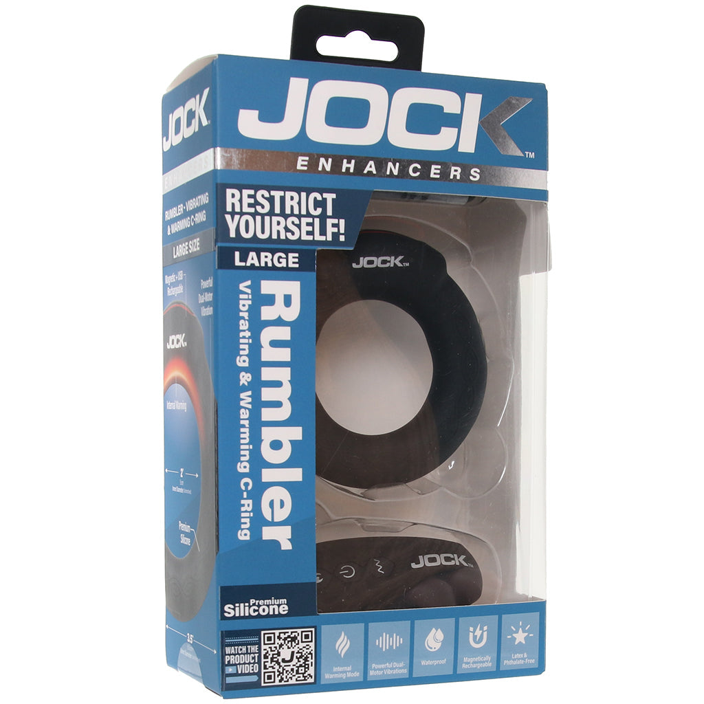 JOCK Jock Rumbler Vibrating & Warming Cock Ring in Large - Vibrators - HoneyHugs Canada (View 9)