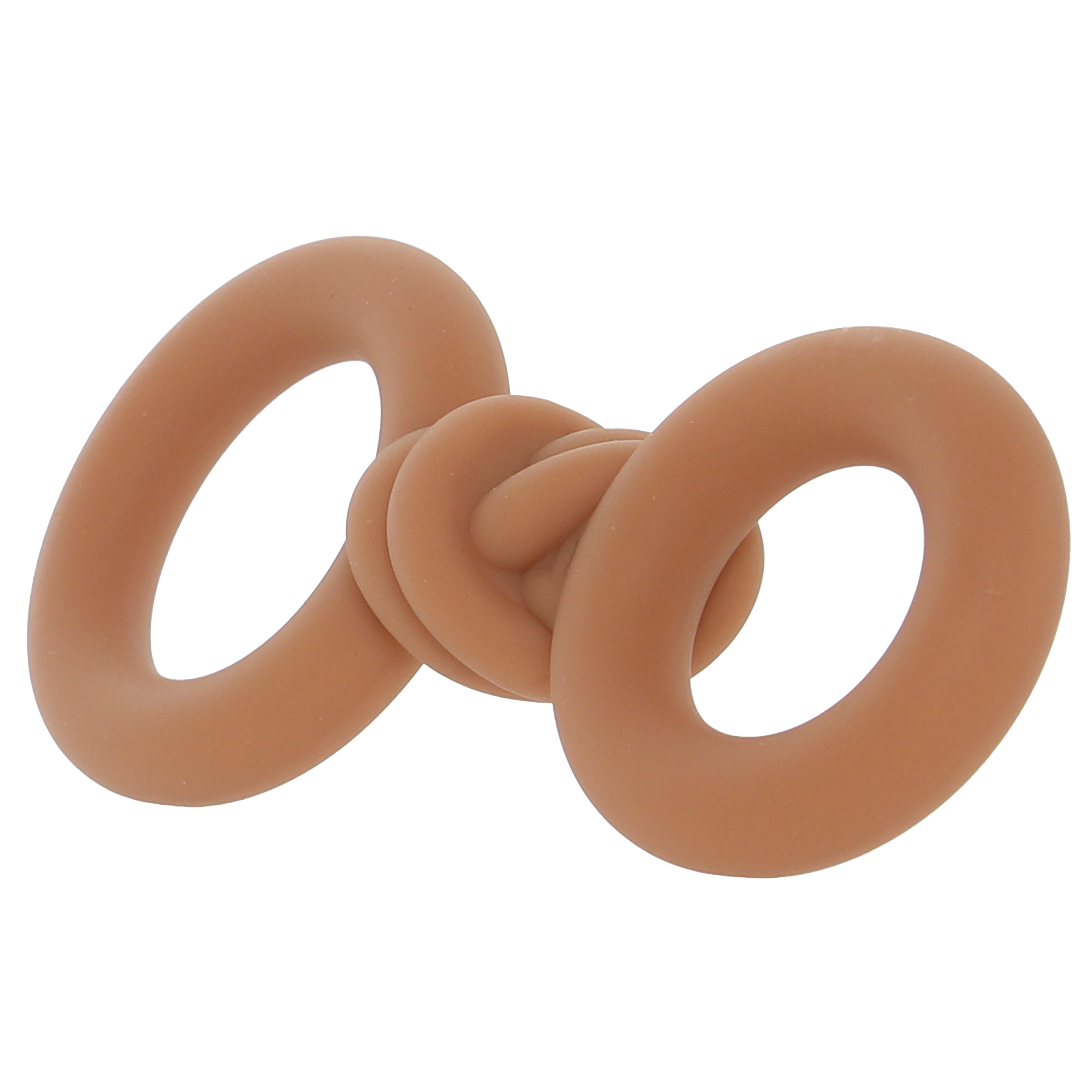 Cooper Liquid Silicone Dual Super Stretch C-Ring in Tan