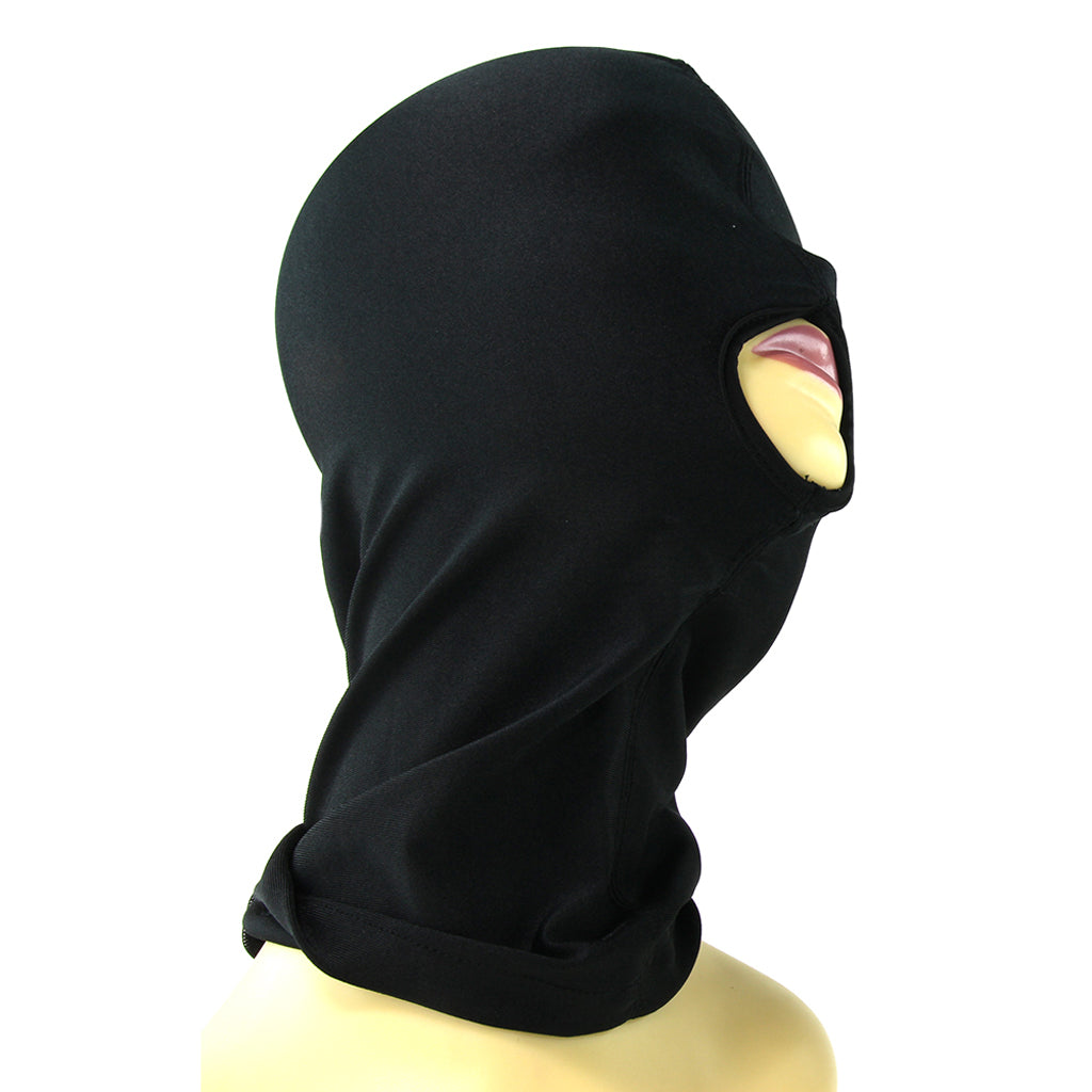 Ouch! Submission Mask Black – Sensual Spandex Veil with Open Mouth