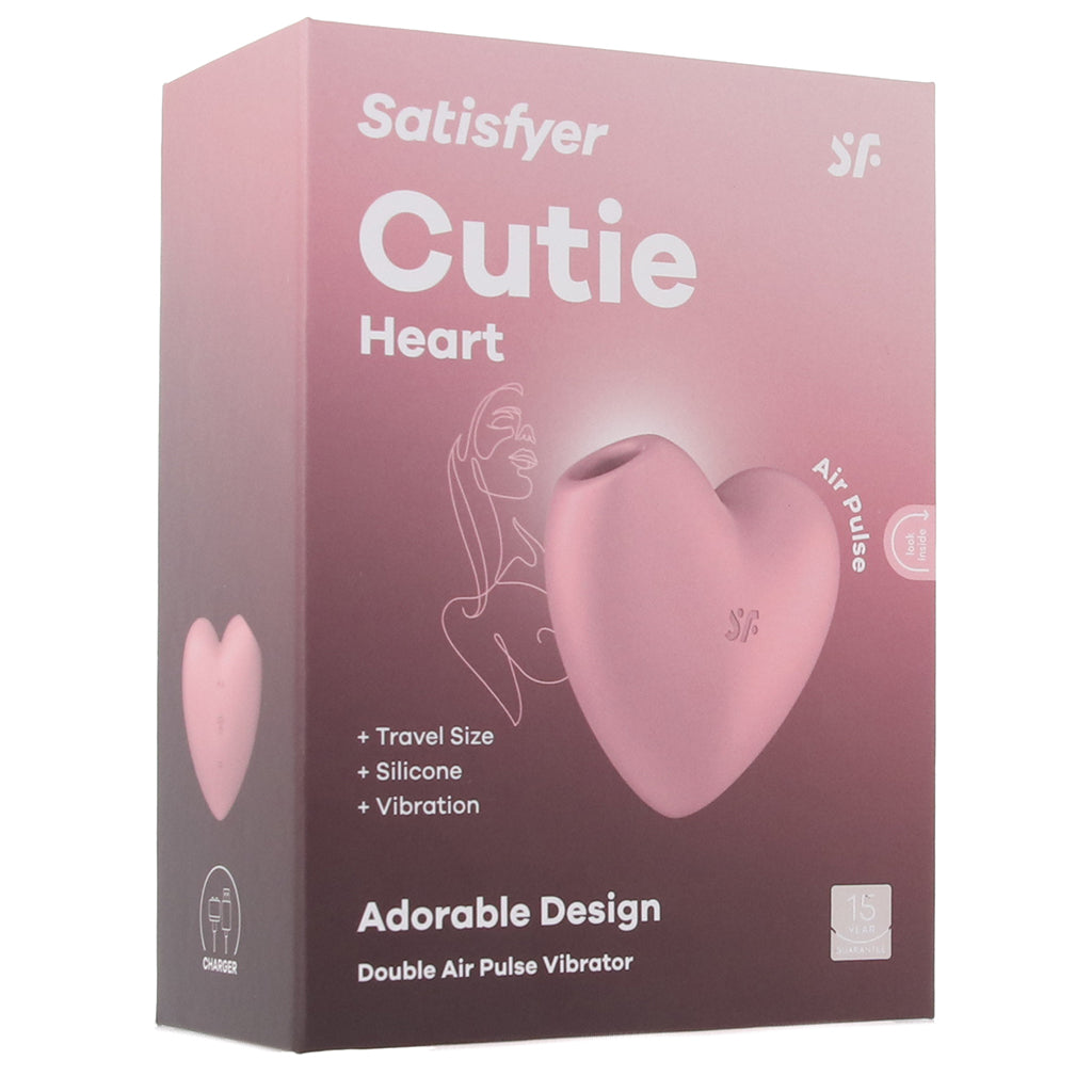 Satisfyer Satisfyer Cutie Heart Air Pulse Stimulator in Light Red - Vibrators - HoneyHugs Canada (View 9)