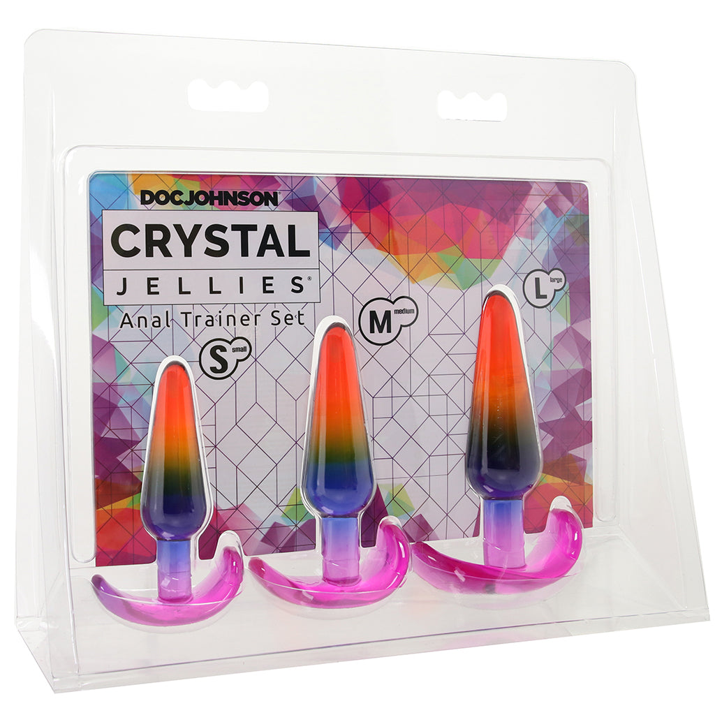 Crystal Jellies Anal Trainer Set in Rainbow