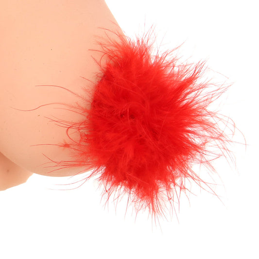 Nipple Couture Red Marabou Covers