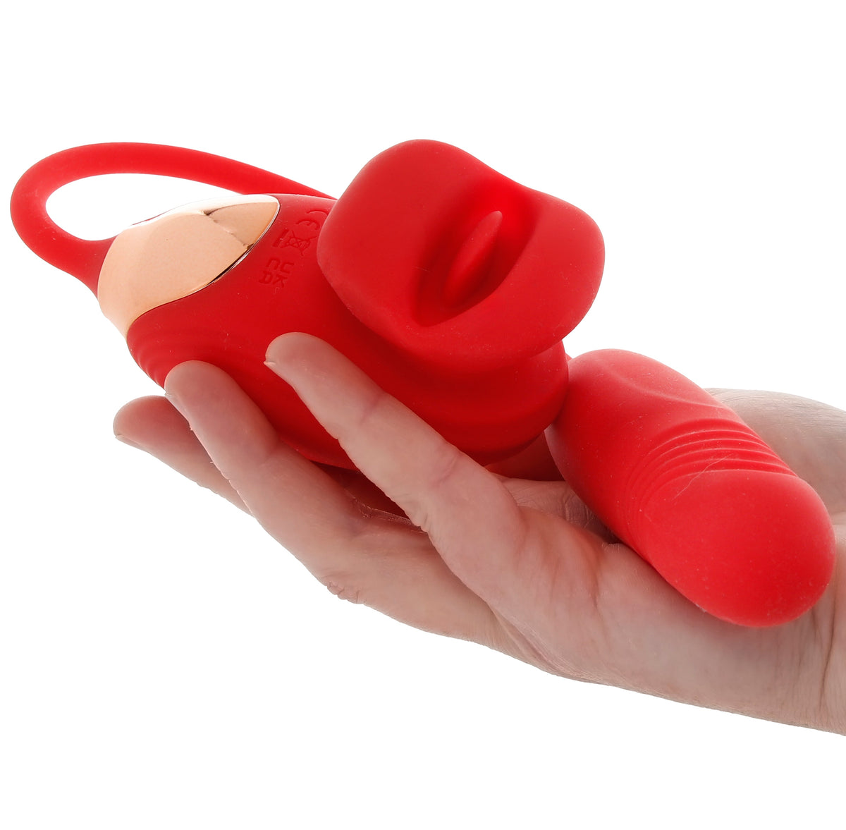 Lickgasm Bliss Kiss Clitoral Stimulator & Thrusting Vibe