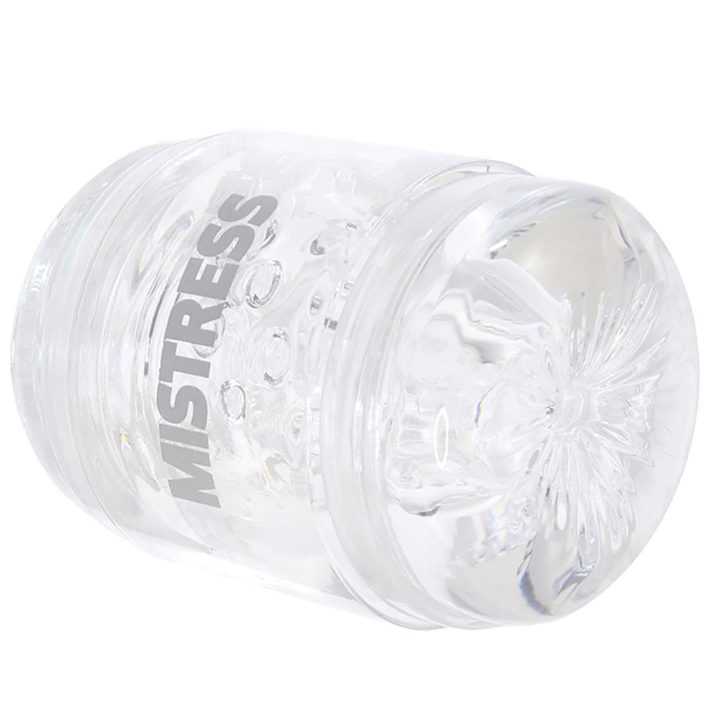 XR Brands Mistress Double Shot Pussy & Ass Stroker in Clear - Male Masturbators - HoneyHugs Canada