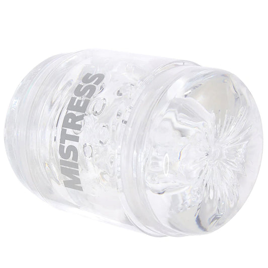 XR Brands Mistress Double Shot Pussy & Ass Stroker in Clear - Male Masturbators - HoneyHugs Canada