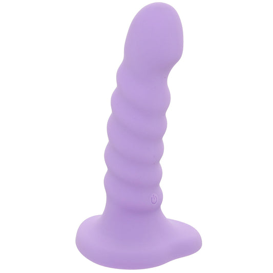 colours Colours 5 Inch Ribbed Remote Vibe in Purple - Vibrators - HoneyHugs Canada