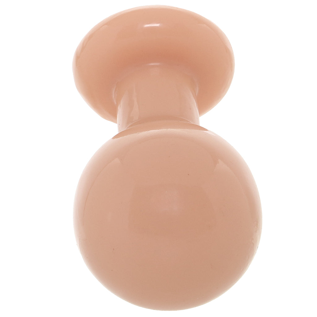 The Classic Large Round Butt Plug in Cream