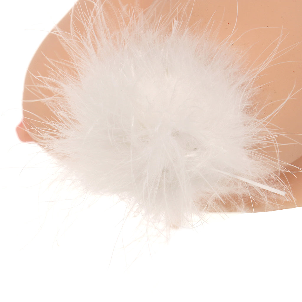 Nipple Couture White Marabou Covers