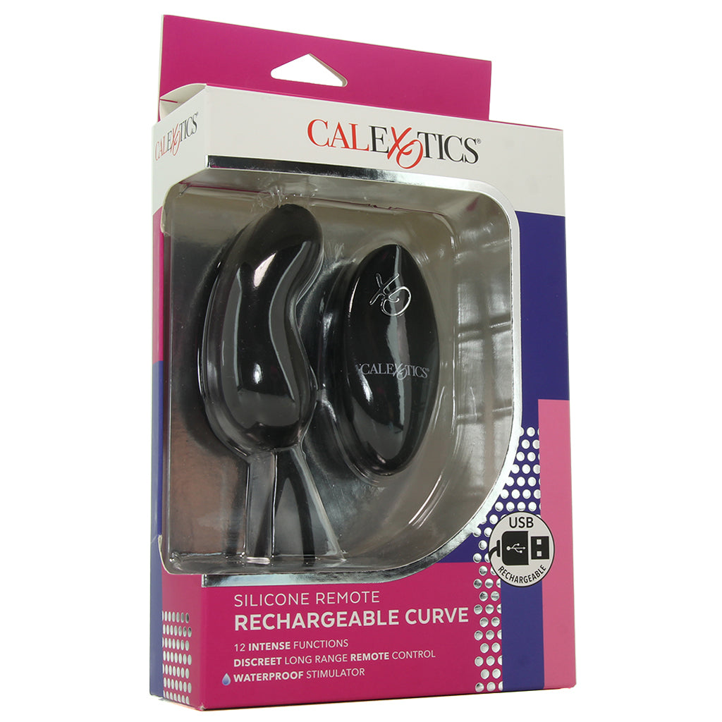 CalExotics Silicone Remote Rechargeable Curve Vibe - Vibrators - HoneyHugs Canada (View 6)