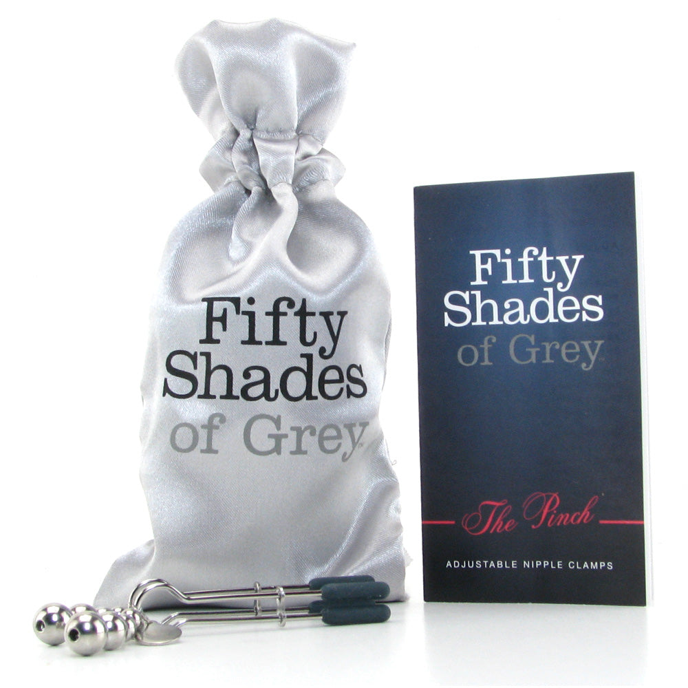 Official Fifty Shades of Grey The Pinch Nipple Clamps - Adjustable Sensation Play