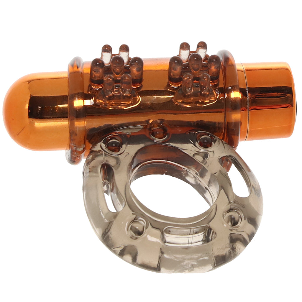 Stay Hard Double Flower Vibrating Cock Ring Set