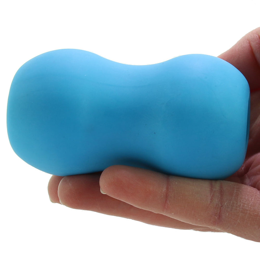 Zolo Mini Double Bubble Stroker in Blue - Male Masturbators - HoneyHugs Canada (View 4)