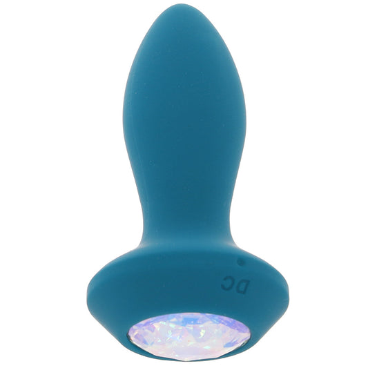 Power Gem Vibrating Petite Crystal Probe in Blue