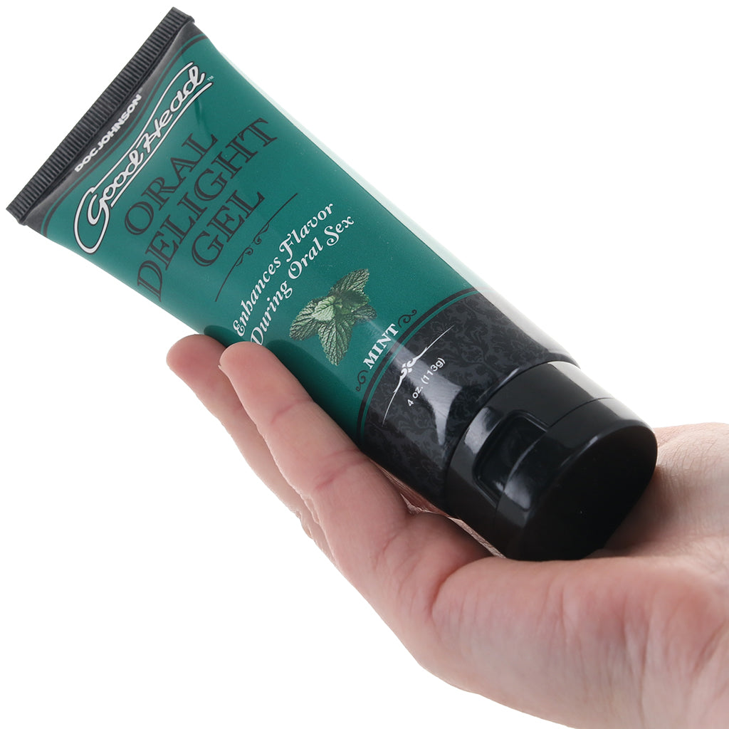 GoodHead Oral Delight Gel: Mystical Mint Flavored Oral Lubricant 4oz/113g