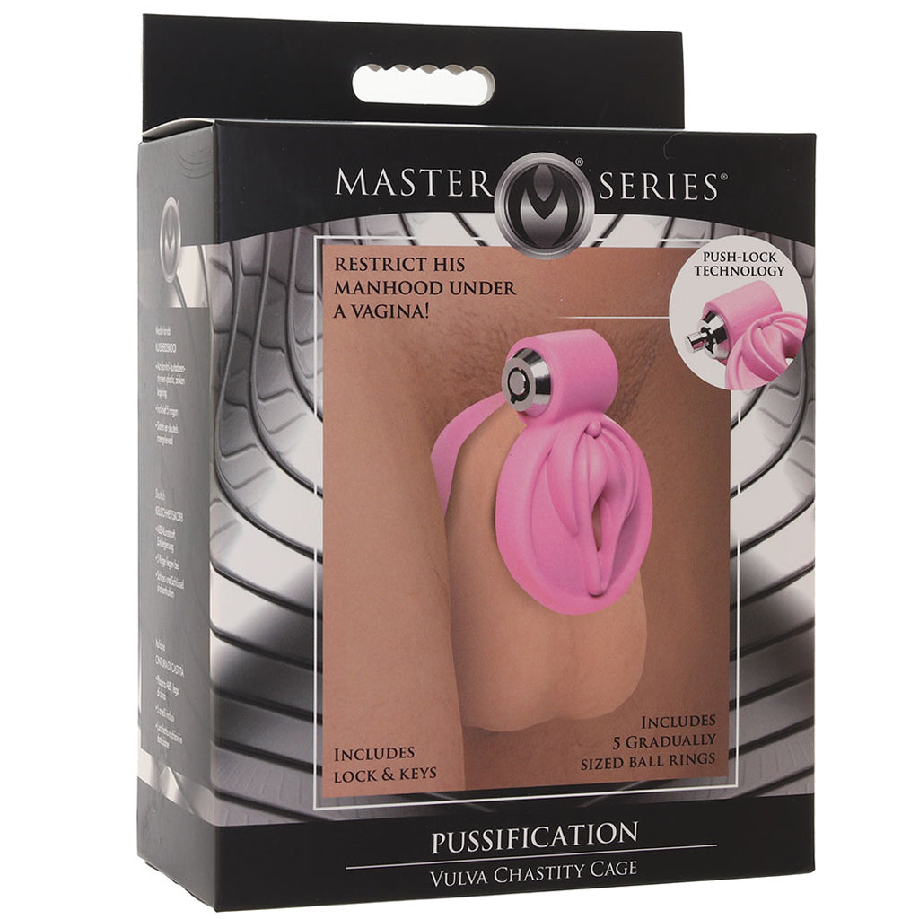 Master Series Pussification Vulva Chastity Cage: Embrace Ultimate Control & Submission