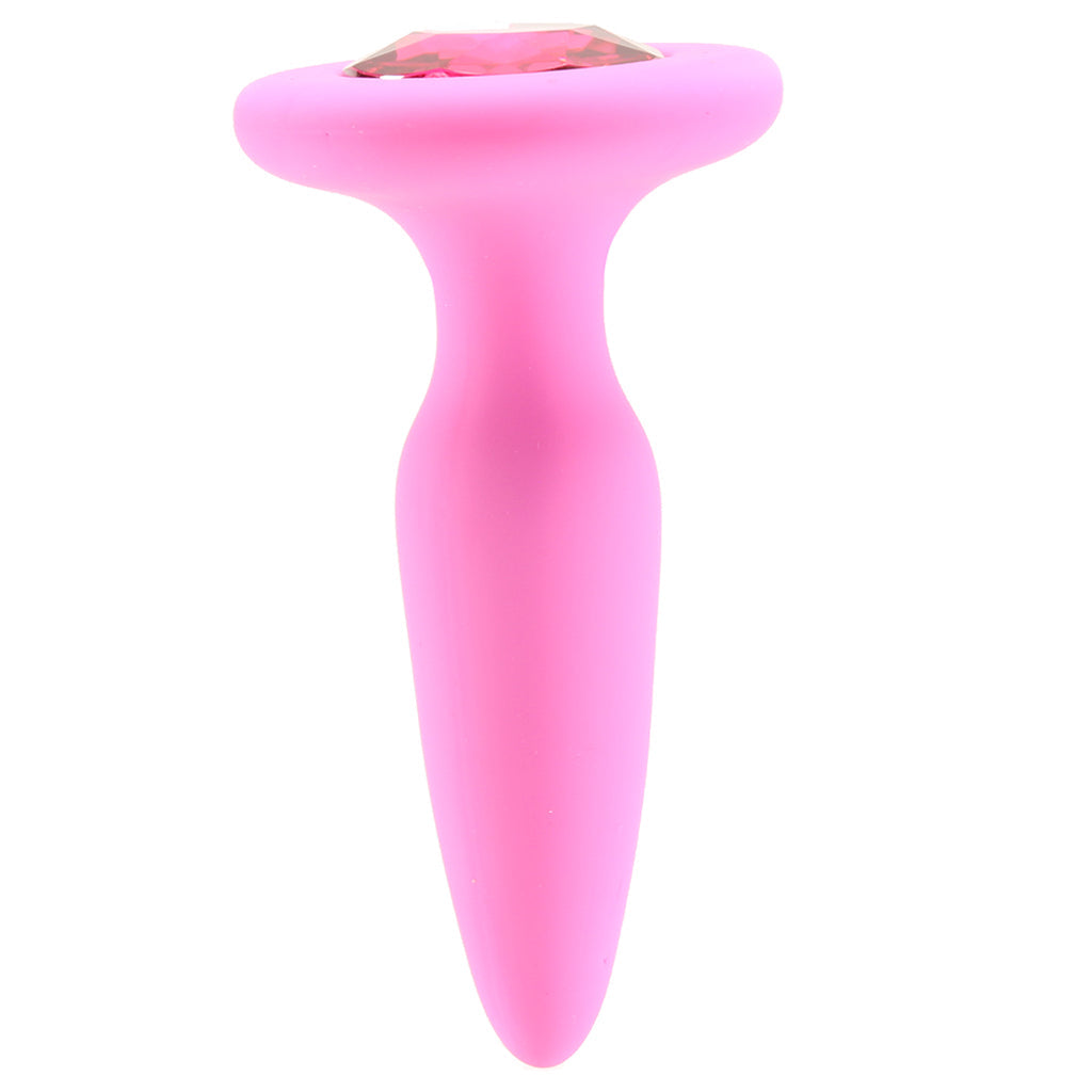 Glams Mini Pink Gem Silicone Butt Plug: Exquisite Comfort & Dazzling Style