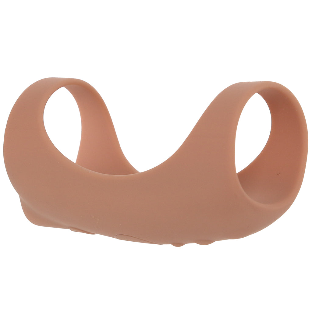 JOCK Jock Vibrating Silicone Penis Sleeve in Tan - Vibrators - HoneyHugs Canada (View 8)