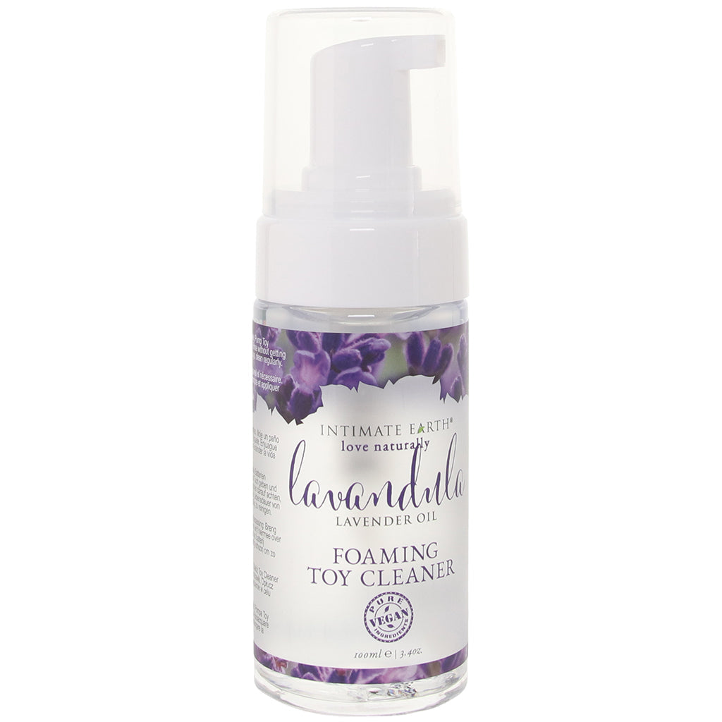 Intimate Earth Lavendula Lavender Oil Foaming Toy Cleaner in 3.4oz/100ml - Vibrators - HoneyHugs Canada
