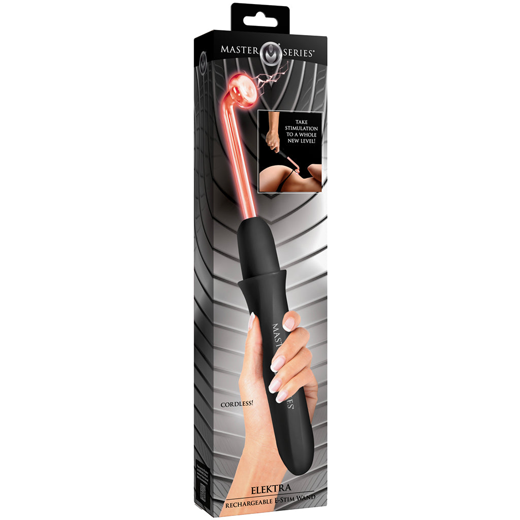 Master Series Elektra: Premium Rechargeable E-Stim Wand for Electrifying Pleasure