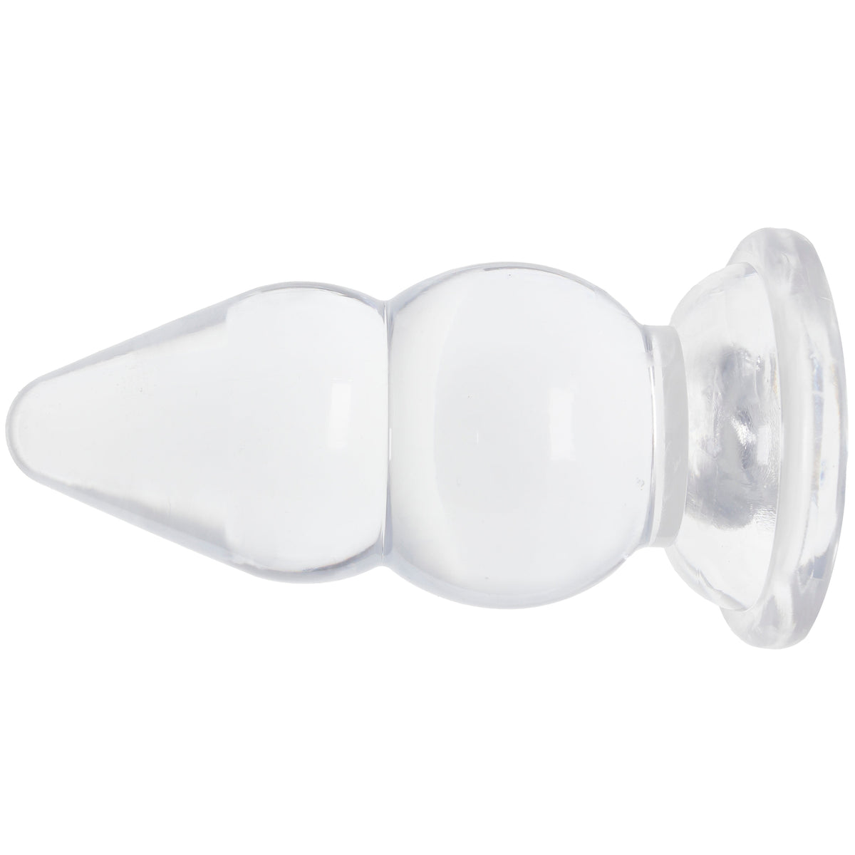 Crystal Jellies 6 Inch Double Pop Butt Plug in Clear