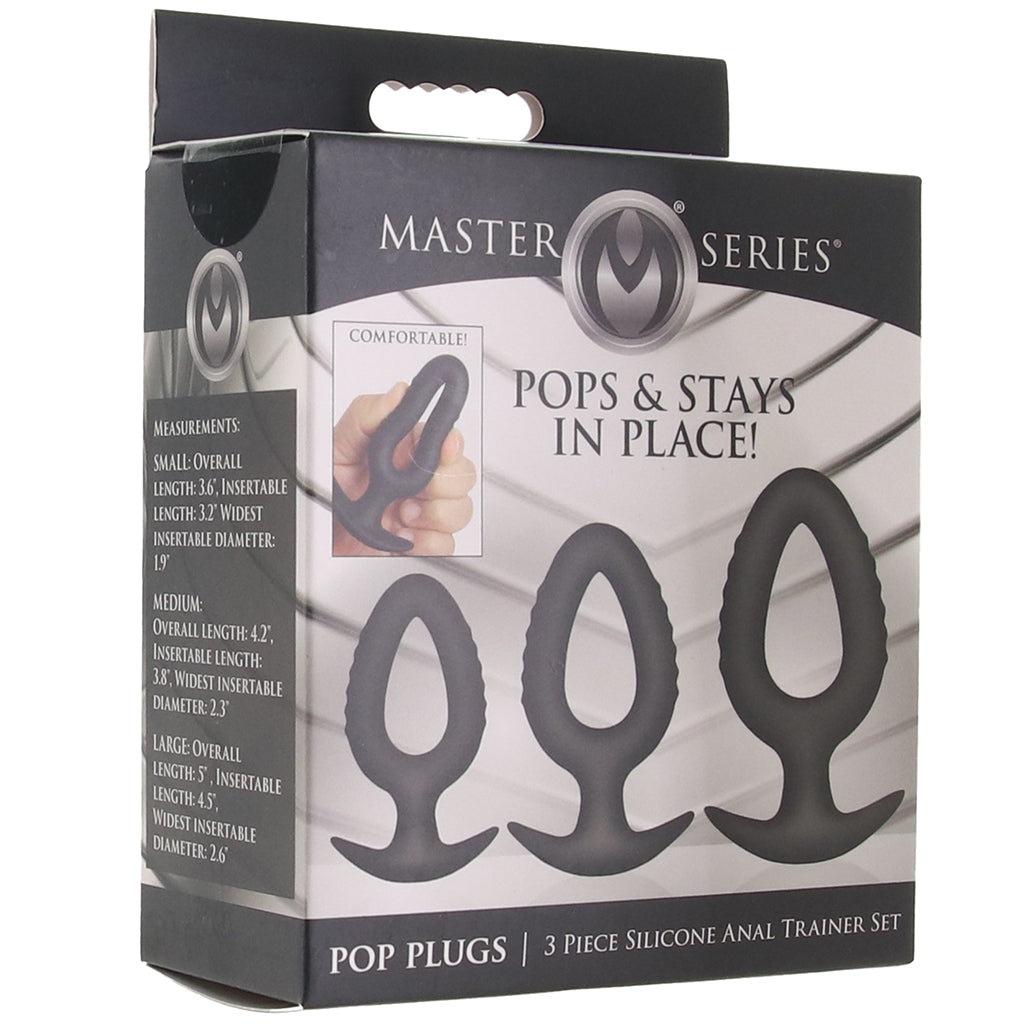 Master Series Pop Plugs 3 Piece Anal Trainer Kit