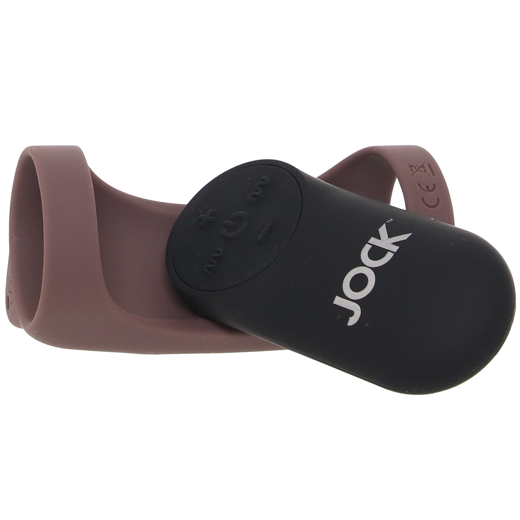 Jock Vibrating Silicone Penis Sleeve in Dark