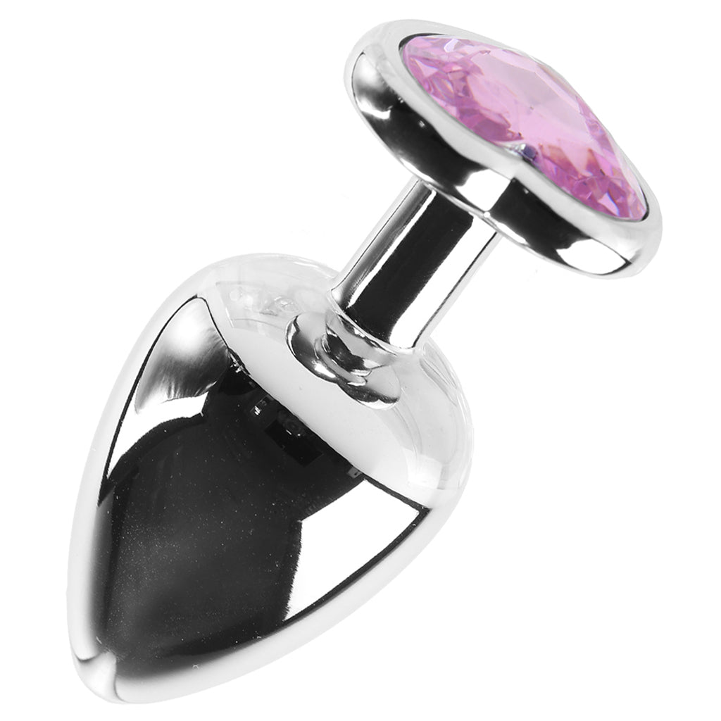Booty Sparks Heart Gem Anal Plug Trio - Premium Aluminum Set