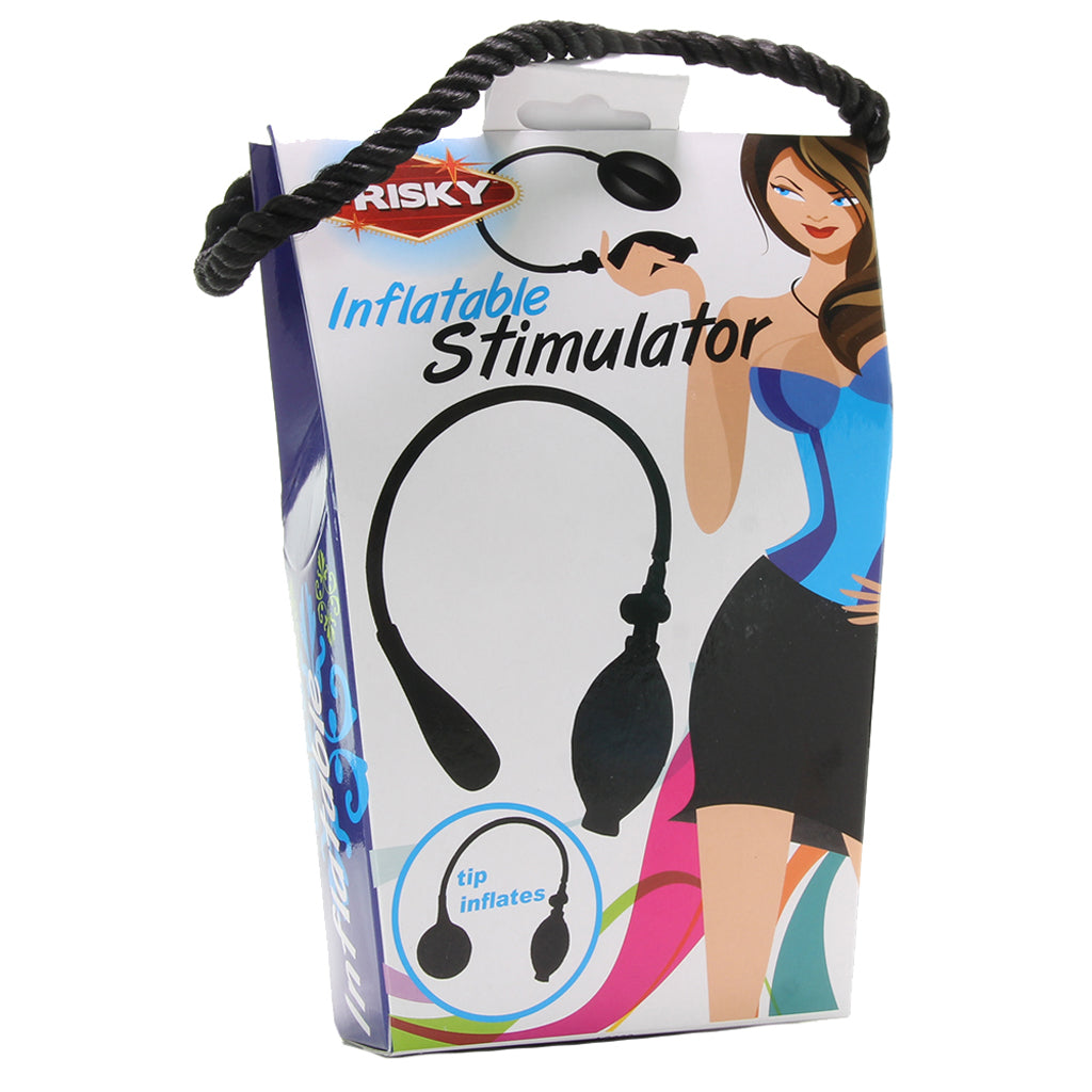 Frisky Black Inflatable Stimulator: Customizable Anal Pleasure & Depth