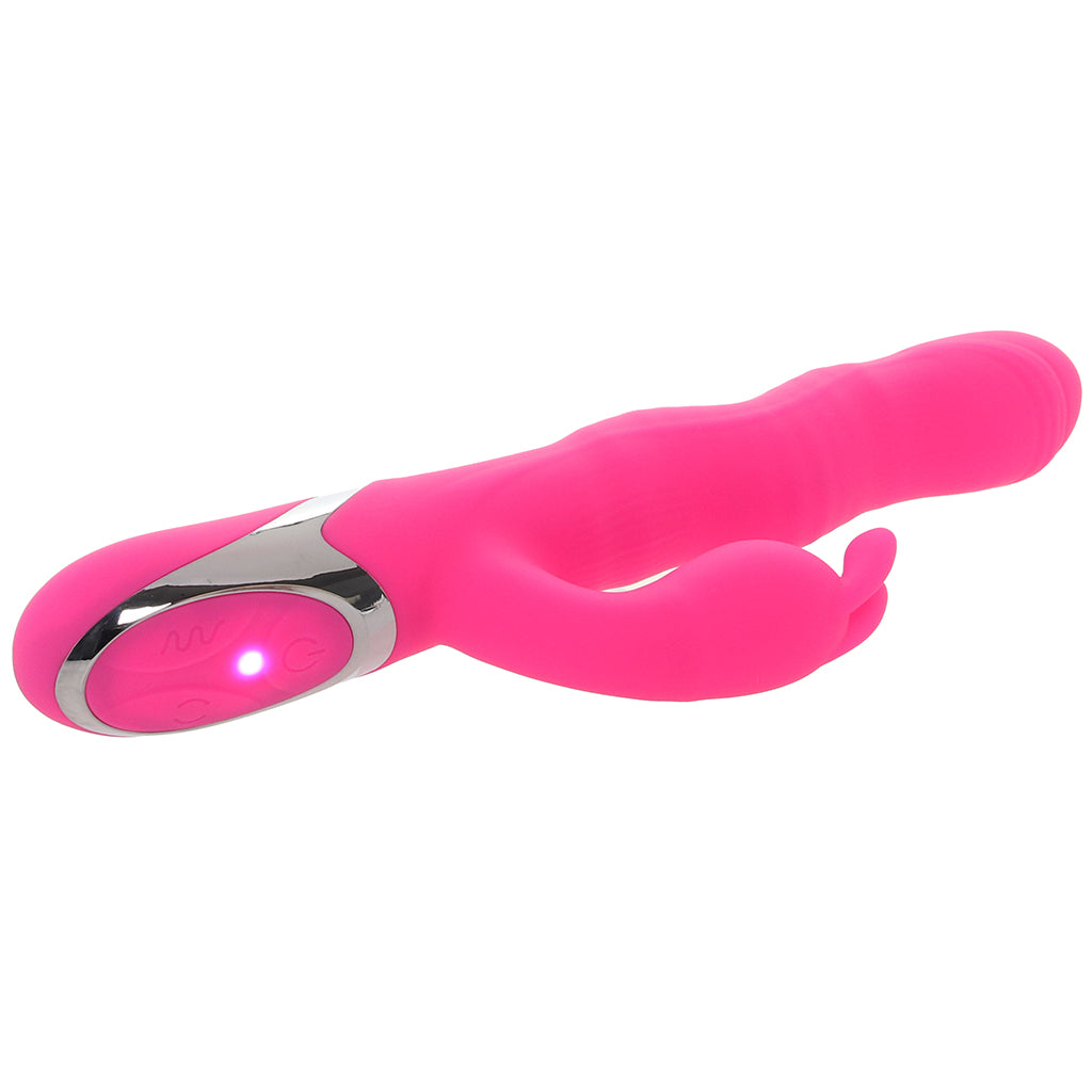 CalExotics Enchanted Wave Action Bunny: Dynamic Wave Motion Dual Stimulator for Unrivaled Bliss.
