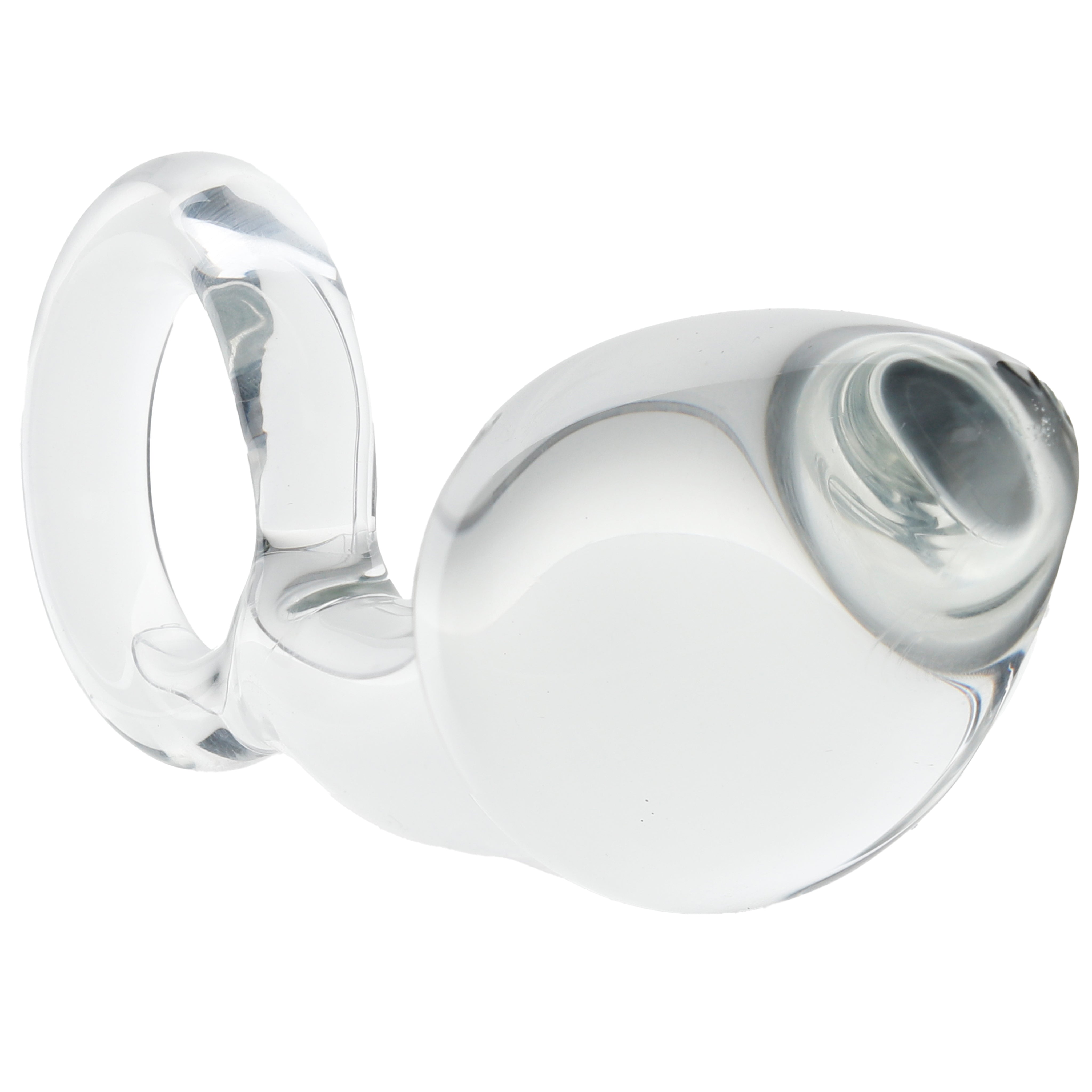Clarity Utopian Delight Curved Glass Butt Plug