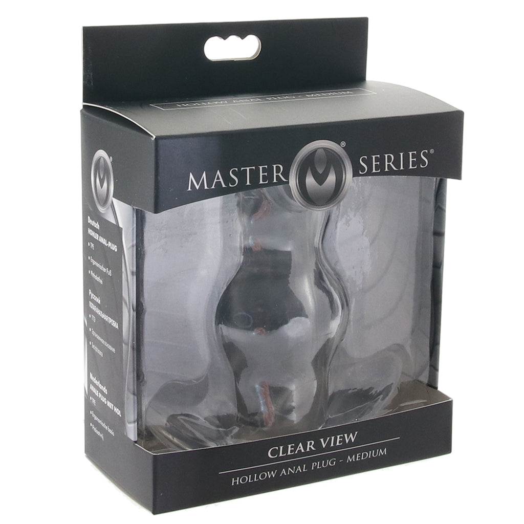 Master Series Clear View Hollow Anal Plug